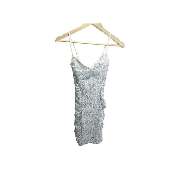 Windsor Dresses & Skirts - Windsor Juniors Floral Mini Bodycon Dress Size S Sleeveless Sweetheart Blue Whit